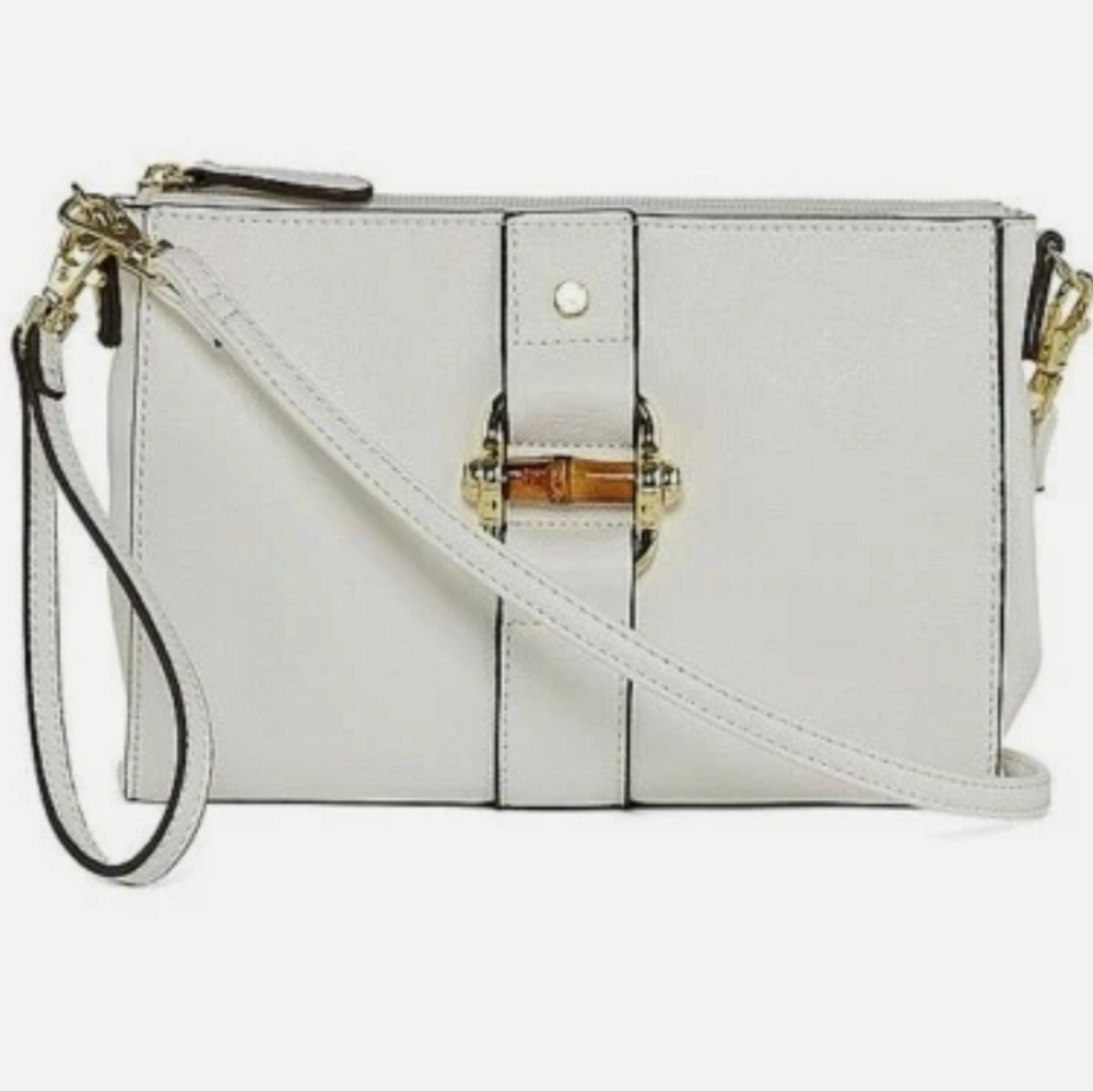 Liz Claiborne White Crossbody Bag & Convertible Wristlet